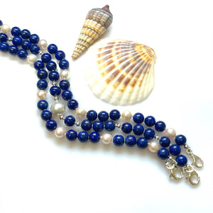 Lapis Lazuli Pearl Bracelet