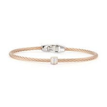 Load image into Gallery viewer, ALOR Cable &amp; Rose Gold Diamond Barrel
