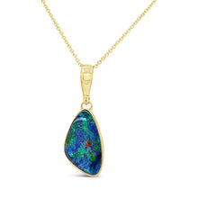 Load image into Gallery viewer, Yellow Gold Australian Opal Necklace
