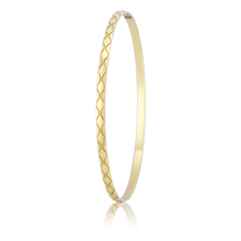 Load image into Gallery viewer, Yellow Gold Patterned Bangle
