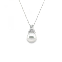 Load image into Gallery viewer, White Gold Diamond and Pearl Necklace
