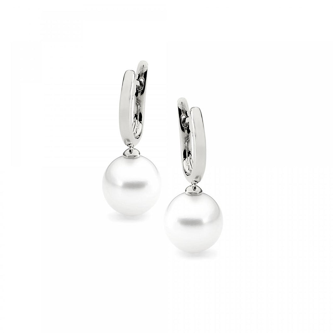 White Gold South Sea Pearl Earrings