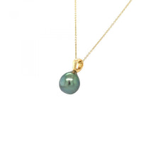 Load image into Gallery viewer, Yellow Gold Tahitian South Sea Pearl Necklace
